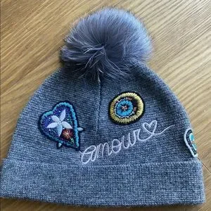 Cinq a sept embellished hat cinq a sept | Accessories | Cinq A Sept Women Wool Grey Fur  main image 2